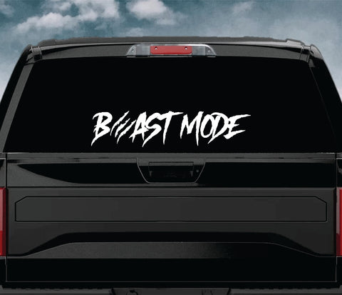 Beast Mode V3 Car Decal Truck Window Windshield JDM Sticker Vinyl Quote Drift Girls Funny Sadboyz Racing Men Broken Heart Club