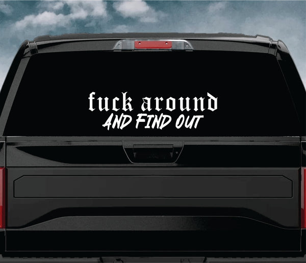 Kmfdm Sticker Fuck-U Fck U Funny Diecut Decal Sticker Car Truck Window JDM F *ck U Die Cut Vinyl Sticker