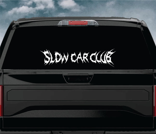 Adesivo Vinile JDM 'Slow Traffic Move Right' XL 26x4 Cm – Blu Rifrangente – Made In Germany