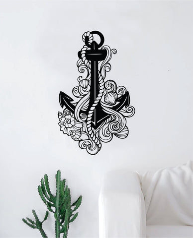 Anchor V9 Decal Sticker Wall Vinyl Art Home Decor Teen Inspirational Ocean Beach Boat Nautical Adventure Travel