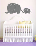 2 Elephants Wall Decal Sticker Room Art Vinyl Beautiful Animal Baby Nursery Safari Teen Kids
