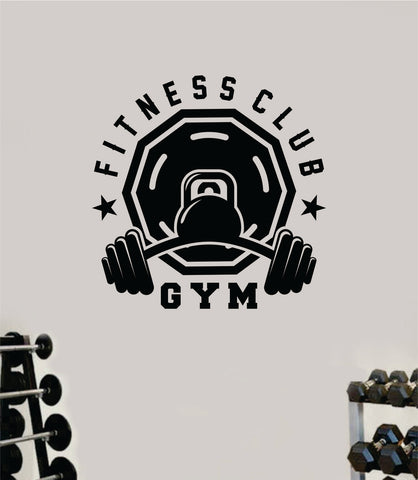 Fitness Club Gym Quote Health Work Out Decal Sticker Vinyl Art Wall Room Decor Teen Motivation Inspirational Girls Lift