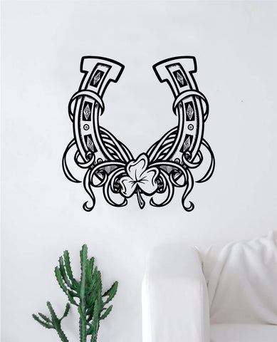 Horseshoe V2 Horse Design Animal Decal Sticker Wall Vinyl Decor Art Bedroom Room Luck Kids Teen
