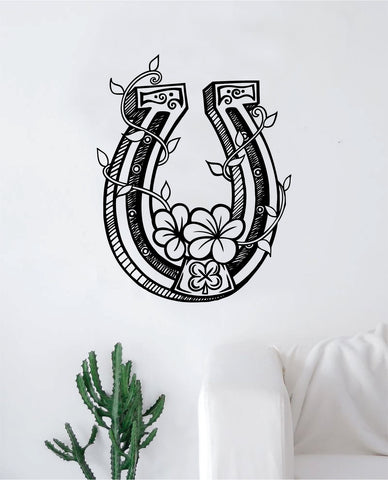 Horseshoe V3 Horse Design Animal Decal Sticker Wall Vinyl Decor Art Bedroom Room Luck Kids Teen