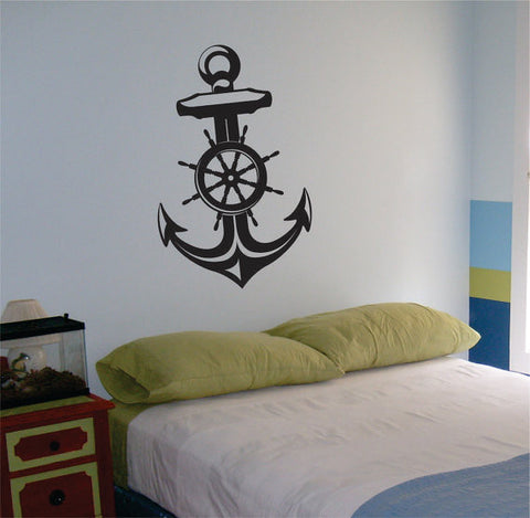 Anchor Version 1 Nautical Ocean Beach Decal Sticker Wall Vinyl Art Decor - boop decals - vinyl decal - vinyl sticker - decals - stickers - wall decal - vinyl stickers - vinyl decals