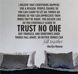 Marilyn Monroe Trust No One Quote Decal Sticker Wall Vinyl Decor Art - boop decals - vinyl decal - vinyl sticker - decals - stickers - wall decal - vinyl stickers - vinyl decals