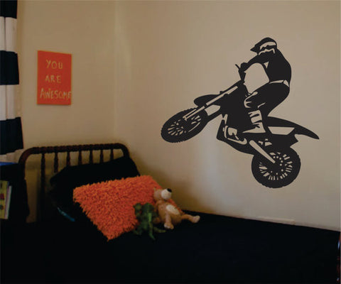 Dirtbiker Version 1 Motocross Design Sports Decal Sticker Wall Vinyl - boop decals - vinyl decal - vinyl sticker - decals - stickers - wall decal - vinyl stickers - vinyl decals