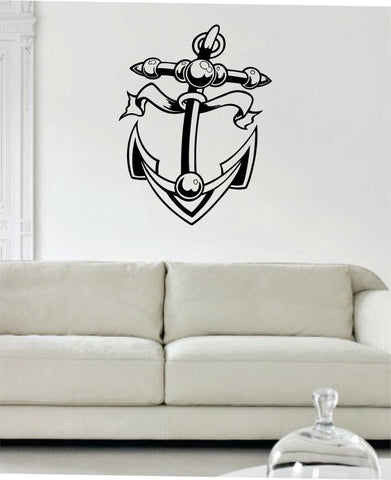 Anchor Version 3 Nautical Ocean Beach Decal Sticker Wall Vinyl Art Decor - boop decals - vinyl decal - vinyl sticker - decals - stickers - wall decal - vinyl stickers - vinyl decals