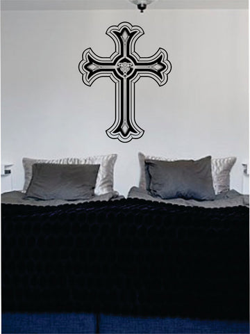 Cross Version 3 Religious Decal Sticker Wall Vinyl Art Home Room Decor - boop decals - vinyl decal - vinyl sticker - decals - stickers - wall decal - vinyl stickers - vinyl decals