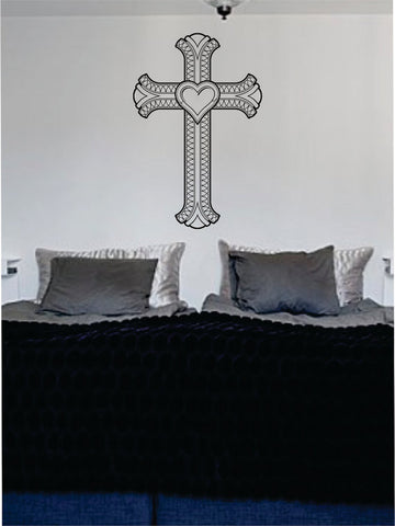 Cross Version 4 Religious Decal Sticker Wall Vinyl Art Home Room Decor - boop decals - vinyl decal - vinyl sticker - decals - stickers - wall decal - vinyl stickers - vinyl decals