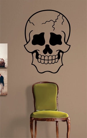 Cool Skull Version 1 Art Decal Sticker Wall Vinyl - boop decals - vinyl decal - vinyl sticker - decals - stickers - wall decal - vinyl stickers - vinyl decals
