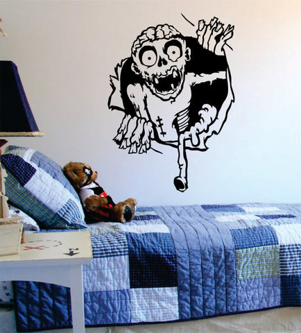 Zombie Ripping Through the Wall Design Decal Sticker Wall Vinyl Art Home Room Decor - boop decals - vinyl decal - vinyl sticker - decals - stickers - wall decal - vinyl stickers - vinyl decals
