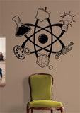 Science Atom Design Decal Sticker Wall Vinyl Art Home Room Decor - boop decals - vinyl decal - vinyl sticker - decals - stickers - wall decal - vinyl stickers - vinyl decals