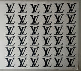 Louis Vuitton Logo Pattern Wall Decal Home Decor Bedroom Room Vinyl Sticker Art Quote Designer Brand Luxury Girls Cute Expensive LV