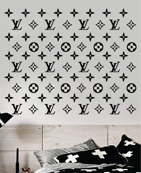 Louis Vuitton Logo Pattern V4 Wall Decal Home Decor Bedroom Room Vinyl –  boop decals