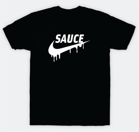 Sauce Drip T-Shirt Tee Shirt Vinyl Heat Press Custom Quote Teen Kids Boy Girl Tshirt Sports