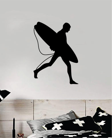 Surfer V8 Decal Sticker Wall Vinyl Art Home Decor Room Bedroom Teen Sports Surf Ocean Beach Waves Good Vibes