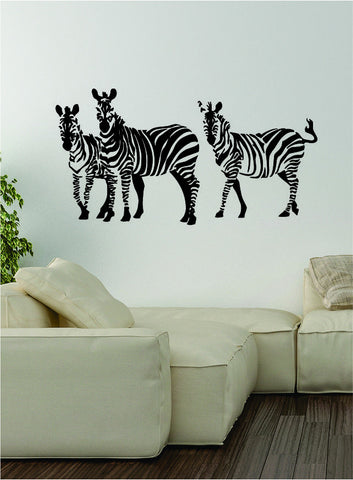 Zebras Decal Wall Vinyl Art Decor Room Animal Beautiful Teen Horse