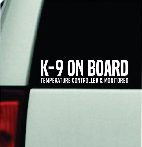 K-9 On Board V2 Car Decal Bumper Sticker Truck Mirror Window Windshield Girls Men Service Dog