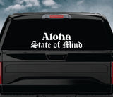 Aloha State of Mind Car Decal Truck Window Windshield Banner JDM Sticker Vinyl Hawaii