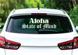Aloha State of Mind Car Decal Truck Window Windshield Banner JDM Sticker Vinyl Hawaii