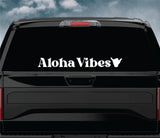 Aloha Vibes Car Decal Truck Window Windshield Banner JDM Sticker Vinyl Hawaii
