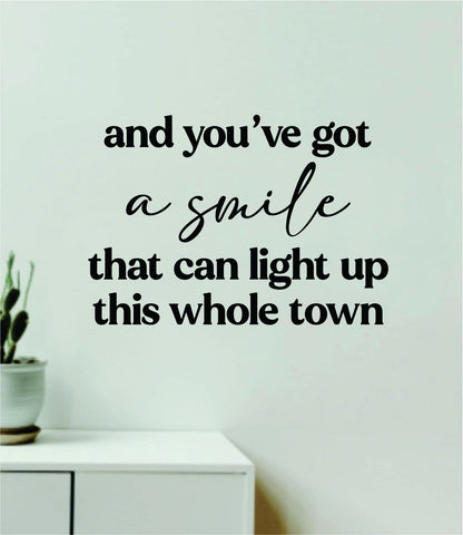 A Smile Wall Decal Home Decor Bedroom Room Art Vinyl Sticker Quote Inspirational Girls Lyrics Music Taylors Version Eras Tour Swiftie