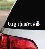 Bag Chasers Car Decal Bumper Sticker Truck Mirror Window Windshield Men JDM