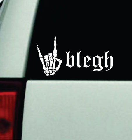Blegh V8 Car Decal Truck Mirror Window Windshield Bumper Sticker Men Girls Music Emo Metal Goth Hardcore