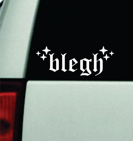 Blegh V9 Car Decal Truck Mirror Window Windshield Bumper Sticker Men Girls Music Emo Metal Goth Hardcore