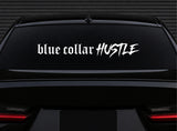 Blue Collar Hustle Car Decal Truck Window Windshield Banner JDM Sticker Vinyl