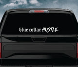 Blue Collar Hustle Car Decal Truck Window Windshield Banner JDM Sticker Vinyl