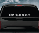 Blue Collar Hustler V2 Car Decal Truck Window Windshield Mirror Banner JDM Sticker Vinyl