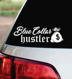 Blue Collar Hustler V3 Car Decal Bumper Sticker Truck Mirror Window Windshield Men