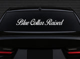 Blue Collar Raised Car Decal Truck Window Windshield Banner JDM Sticker Vinyl