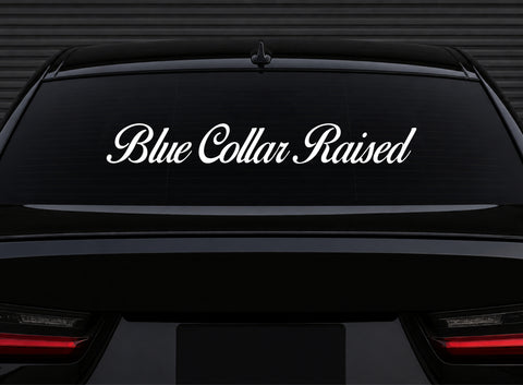 Blue Collar Raised Car Decal Truck Window Windshield Banner JDM Sticker Vinyl