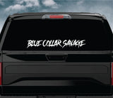 Blue Collar Savage Car Decal Truck Window Windshield Banner JDM Sticker Vinyl