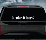 Broke Boys V3 Car Decal Truck Window Windshield Banner JDM Sticker Vinyl