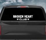 Broken Heart Club V4 Car Decal Truck Window Windshield JDM Sticker Vinyl Quote Drift Men Automobile Street Racing Sadboyz Japanese