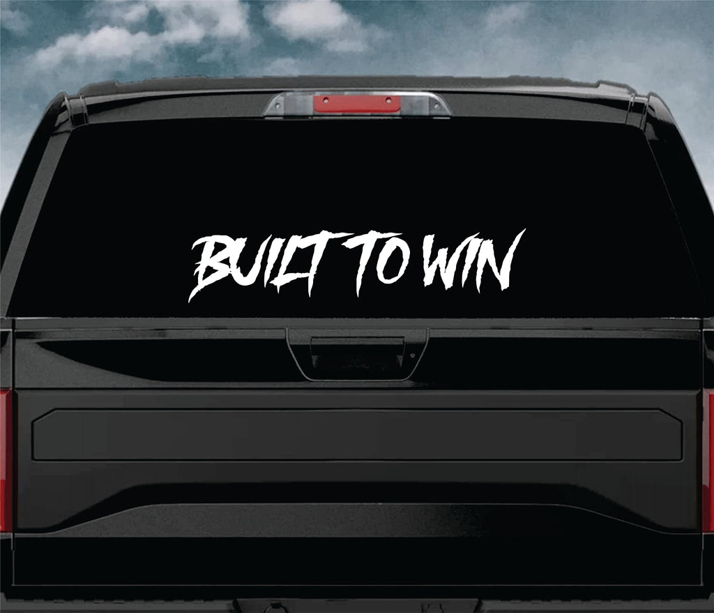 Win Decal Built To Win Car Decal Truck Window Windshield Banner JDM Sticker Viny ...