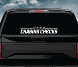 Chasing Checks V3 Car Decal Truck Window Windshield Mirror Banner JDM Sticker Vinyl Men