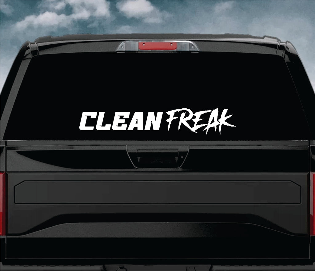 Clean Freak Car Decal Truck Window Windshield Banner JDM Sticker Vinyl ...