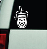 Cute Boba Tea Car Decal Truck Mirror Window Windshield Bumper Sticker Men Girls Funny Meme Cartoon