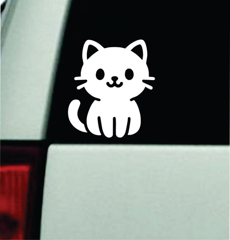 Cute Cat V3 Car Decal Truck Mirror Window Windshield Bumper Sticker Men Girls Funny Meme Cartoon