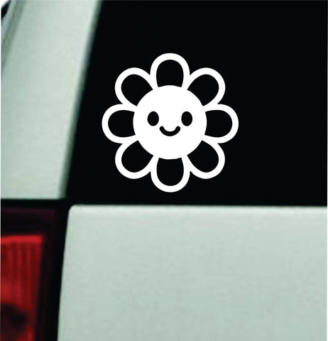 Cute Flower Car Decal Truck Mirror Window Windshield Bumper Sticker Men Girls Funny Meme Cartoon