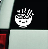 Cute Ramen V2 Noodles Car Decal Truck Mirror Window Windshield Bumper Sticker Men Girls Funny Meme Cartoon