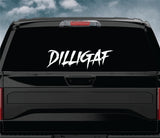 Dilligaf Car Decal Truck Window Windshield Banner JDM Sticker Vinyl