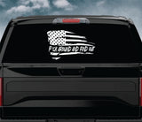 Distressed American Flag Fck Around and Find Out Fafo Car Decal Truck Window Windshield JDM Banner Sticker Vinyl Quote Men Automobile America USA Amendments Rights Patriotic
