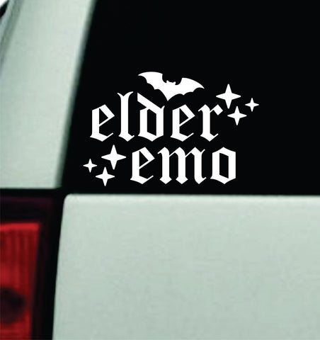 Elder Emo V5 Car Decal Truck Mirror Window Windshield Bumper Sticker Men Girls Music Blegh Goth Hardcore Metal