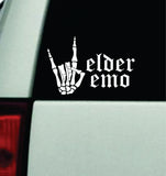 Elder Emo V4 Car Decal Truck Window Windshield JDM Bumper Sticker Vinyl Quote Men Girls Music Emo Hardcore Metal Blegh Mosh